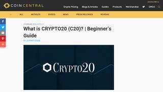 
                            9. What is CRYPTO20 (C20)? | Beginner's Guide - CoinCentral