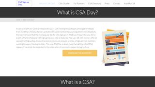 
                            2. What is CSA Day? | CSA Sign up Day