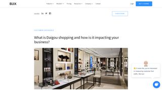
                            8. What is Daigou shopping and how is it impacting your business? - Blix