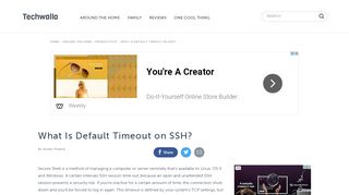 
                            9. What Is Default Timeout on SSH? | Techwalla.com