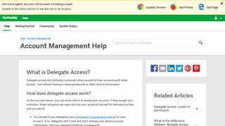 
                            9. What is Delegate Access? | Account Management - GoDaddy Help US