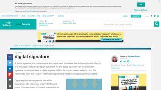 
                            9. What is digital signature? - Definition from WhatIs.com - SearchSecurity