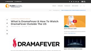 
                            13. What is DramaFever & How to Watch DramaFever Outside the USA