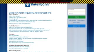 
                            4. What is Duke MyChart? - MyChart - Login Page