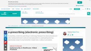
                            4. What is e-prescribing (electronic prescribing) ? - Definition from WhatIs ...