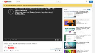 
                            2. what is email - how to create email account - In Hindi - YouTube