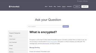 
                            9. What is encrypted? - ProtonMail Support