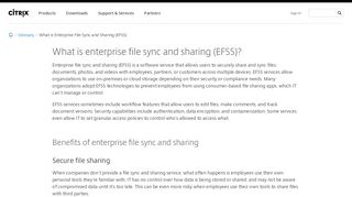 
                            10. What is Enterprise File Sync and Sharing (EFSS) - Citrix