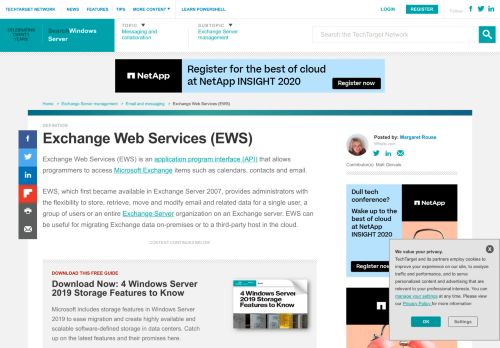 
                            9. What is Exchange Web Services (EWS)? - Definition from WhatIs.com