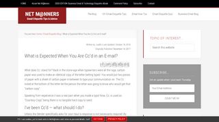 
                            5. What is Expected When You Are Cc'd in an E-mail? - Net M@nners