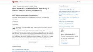 
                            11. What is FraudFox or Antidetect? Is there a way to detect if a ...