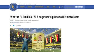 
                            12. What is FUT in FIFA 17? A beginner's guide to Ultimate Team - FUT ...