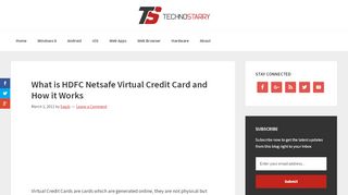 
                            11. What is HDFC Netsafe Virtual Credit Card and How it Works