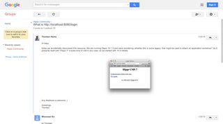
                            2. What is http://localhost:8080/login - Google Groups