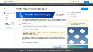 
                            1. What is https://i.instagram.com/api/v1 - Stack Overflow