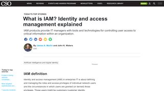 
                            9. What is IAM? Identity and access management explained | CSO Online