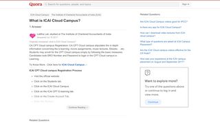 
                            5. What is ICAI Cloud Campus? - Quora