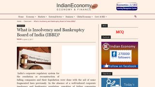 
                            12. What is Insolvency and Bankruptcy Board of India (IBBI)?