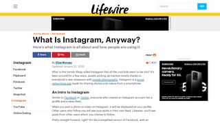 
                            10. What Is Instagram and Why Should You Be Using It? - Lifewire