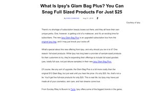 
                            9. What Is Ipsy's Glam Bag Plus? You Can Snag Full Sized Products For ...