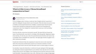 
                            7. What is it like to use a Tikona broadband connection in Pune? - Quora