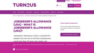 
                            12. What is Jobseeker's Allowance (JSA)? - Turn2us