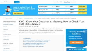 
                            6. What is KYC & How to Check Your KYC Status ? - ClearTax