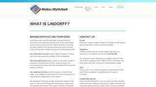 
                            12. What is Lindorff? | Maksu myöhässä