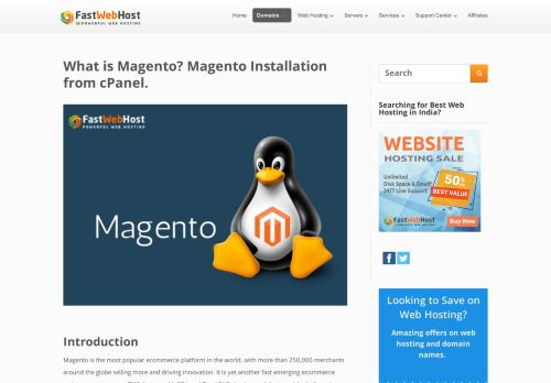 
                            13. What is Magento? Magento Installation from cPanel. - FastWebHost