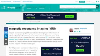 
                            10. What is magnetic resonance imaging (MRI)? - Definition ... - WhatIs.com