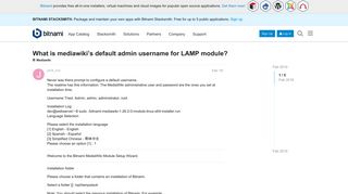 
                            11. What is mediawiki's default admin username for LAMP module ...