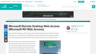 
                            3. What is Microsoft Remote Desktop Web Access (Microsoft RD Web ...