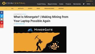 
                            5. What Is Minergate? | Making Mining from Your Laptop Possible Again