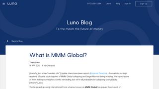 
                            10. What is MMM Global? | Luno