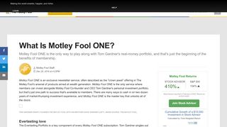 
                            3. What Is Motley Fool ONE? -- The Motley Fool