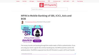 
                            2. What is MPIN in SBI, ICICI, Axis and BOB - Payments of India