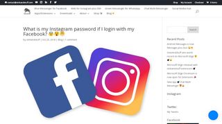 
                            12. What is my Instagram password if I login with my Facebook ...
