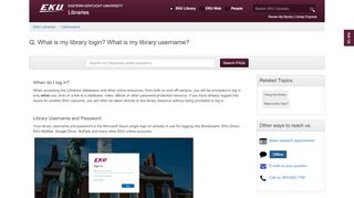 
                            4. What is my library log in? What is my library username? - LibAnswers