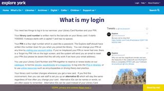 
                            10. What is my login | Explore York
