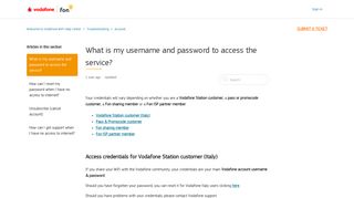 
                            12. What is my username and password to access the service ...