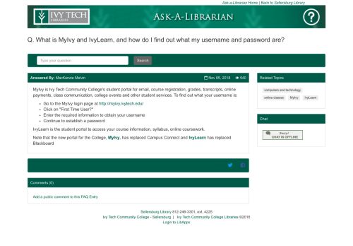 
                            5. What is MyIvy and IvyLearn, and how do I find out what my username ...