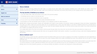 
                            5. What is NetSafe - HDFC Bank