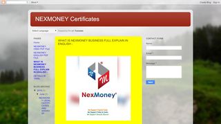 
                            7. WHAT IS NEXMONEY BUSINESS FULL EXPLAIN IN ENGLISH