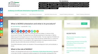 
                            5. What is NORKA attestation and its procedure | Embassy Certificate ...