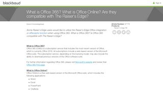 
                            10. What is Office 365? What is Office Online? Are they compatible with ...