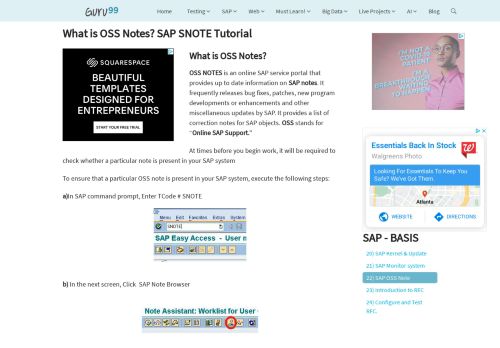 
                            7. What is OSS Notes? SAP SNOTE Tutorial - Guru99