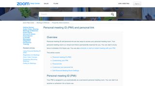 
                            11. What is Personal Meeting ID (PMI) and Personal Link? – Zoom Help ...