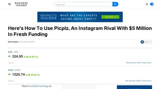 
                            7. What Is Picplz? - Business Insider