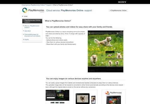 
                            9. What is PlayMemories Online? | Cloud service PlayMemories Online ...