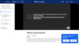 
                            11. What is pneumonia? (video) | Pneumonia | Khan Academy